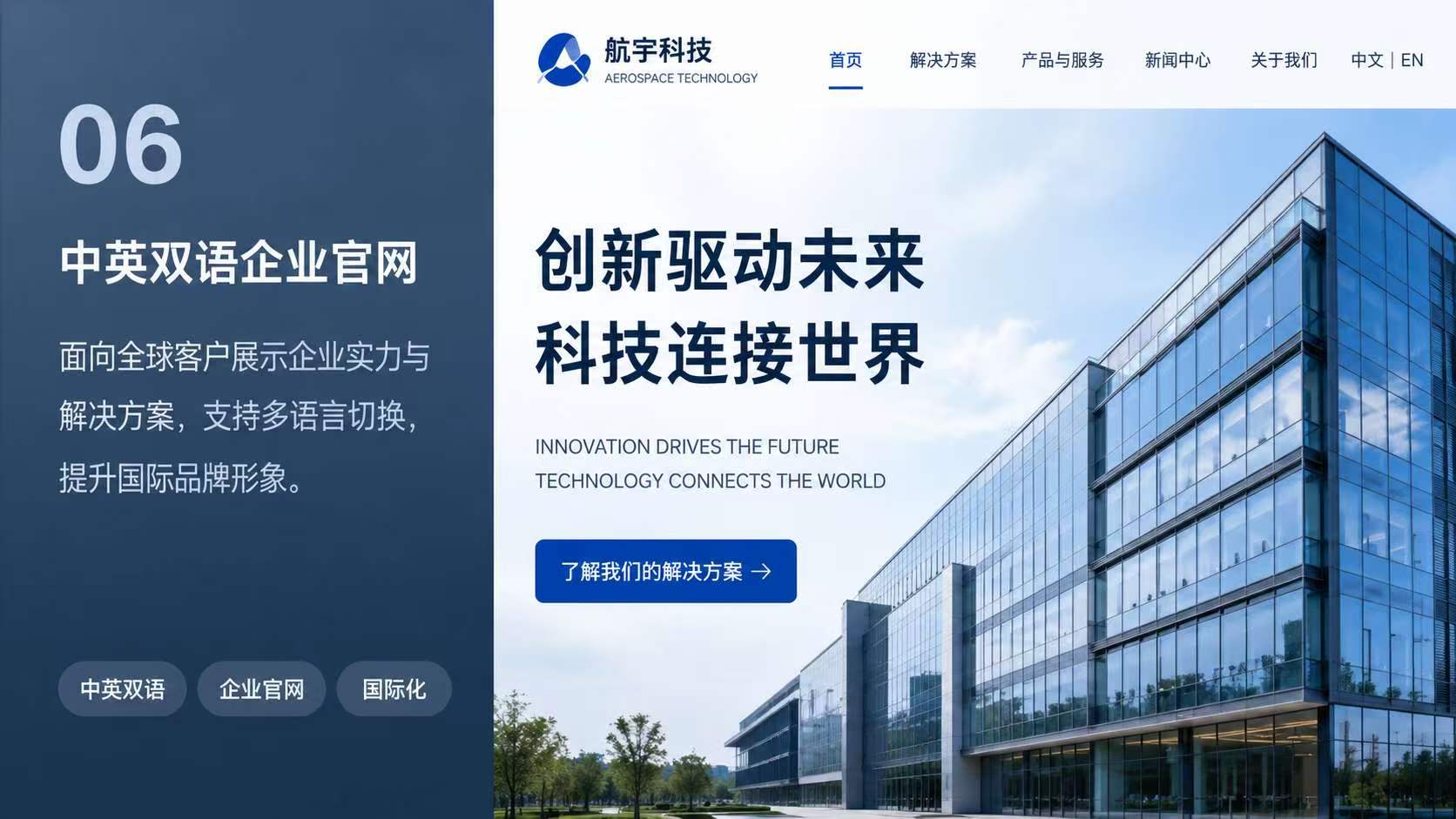 中英双语企业官网案例